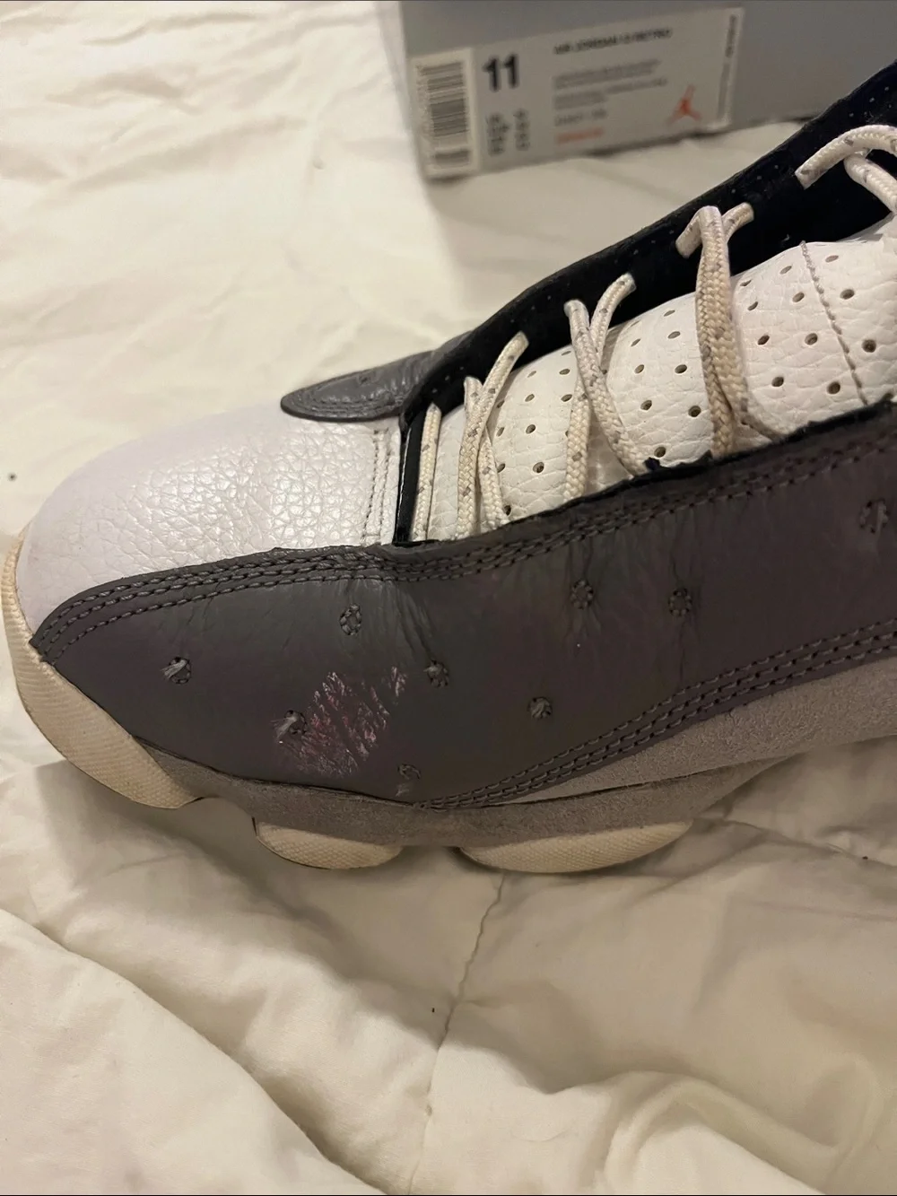 Jordan Men’s Sneakers in White and Gray